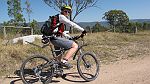 03-Heidi takes a break on the Bicentennial National Trail